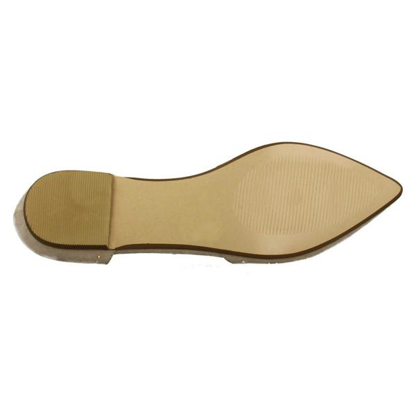 Savannah Ladies Savannah Flat T-Bar Buckle Strap Pointed Shoes