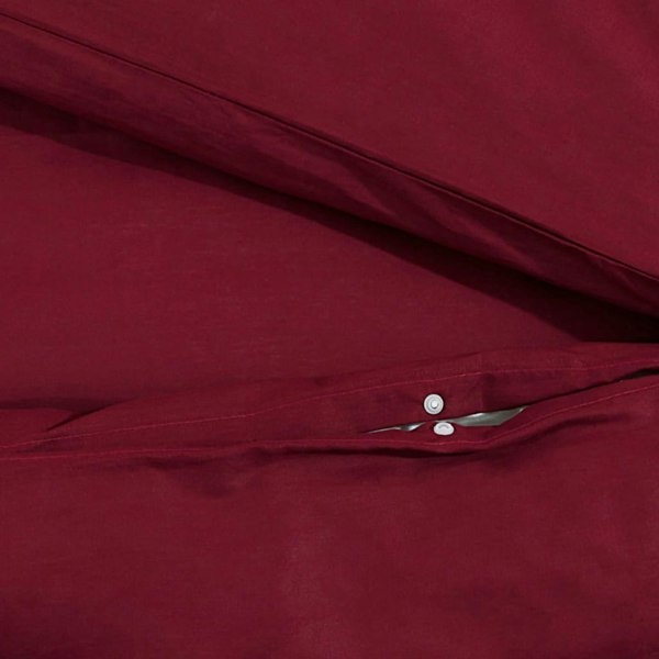 Berkfield Duvet Cover Set Bordeaux 240x220 cm Light-weight Microfiber