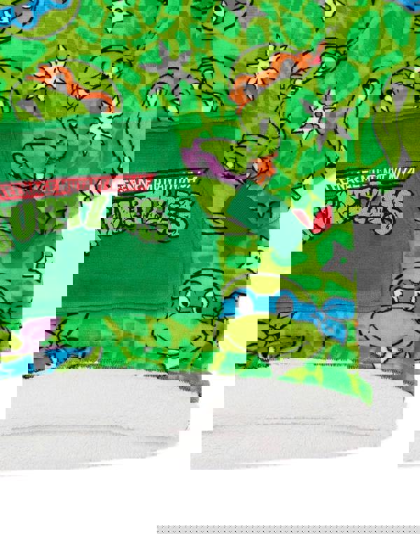 Teenage Mutant Ninja Turtles Boys Green Blanket Hoodie