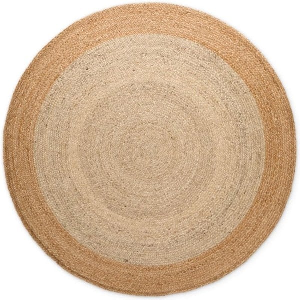 The Rugs Jutta Natural Round Jute Rug - Stylish & Comfort