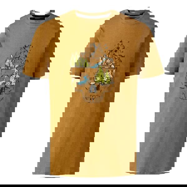 Dare 2B Kids Trailblazer III Skull T-Shirt - Dark Cumin Yellow