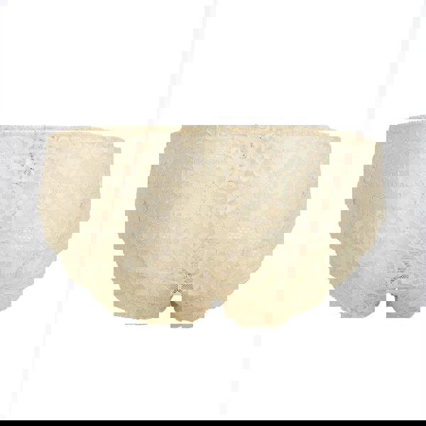 Lulu Stretch Lace Brief back- milk tea