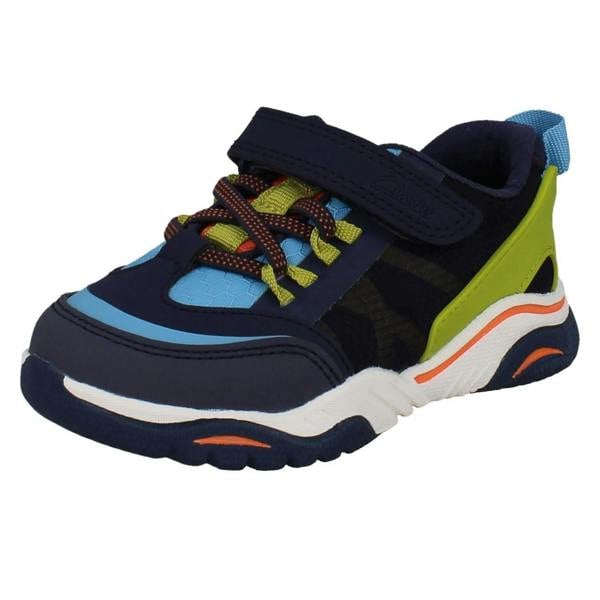 Clarks Kids Clarks Vegan Colour-Pop Sports Trainers - Feather Track