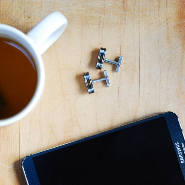 Paguro Recycled Bicycle Chain Cufflinks (3 Colours Available)