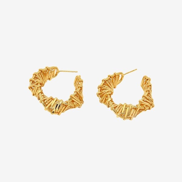Uchi & Soto Kin Sculptural Hoop Earrings