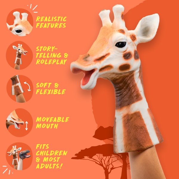 Wildthings Wild Thingz Giraffe Hand Puppet
