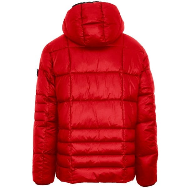 Plein Sport Small Circle Logo Quilted Jacket - Red