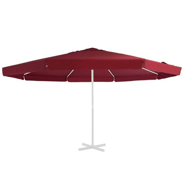 Berkfield Replacement Fabric for Outdoor Parasol Bordeaux Red 500 cm