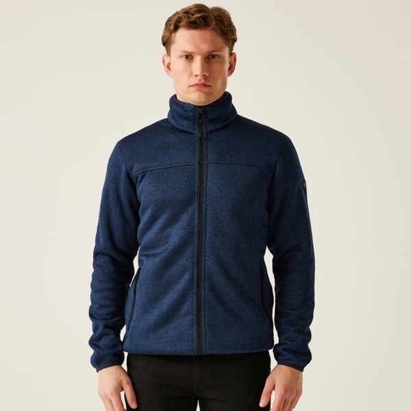 Regatta Mens Branleigh Full Zip Fleece Jacket - Navy