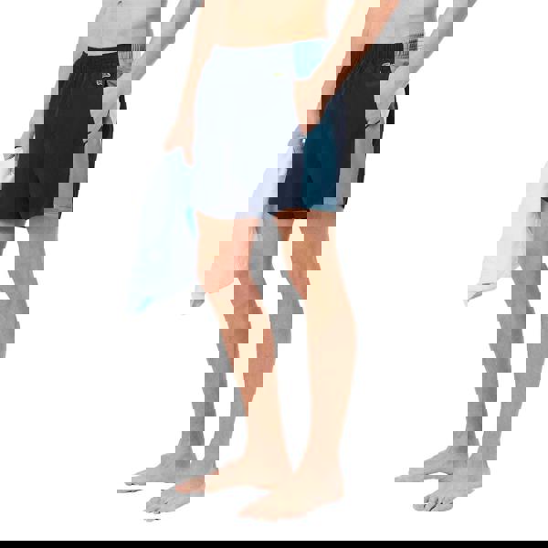 Lacoste Mens Colour Block Swimming Trunks - Navy - 