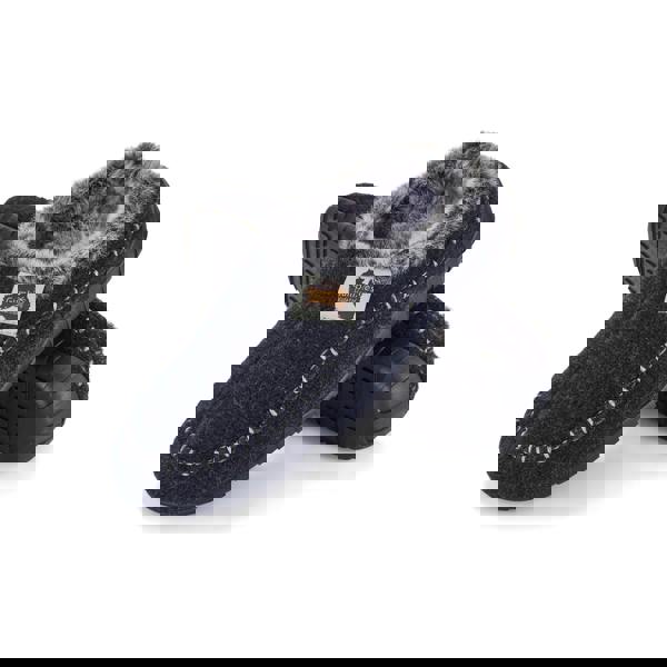 Gumbies Ossa Men's Slippers - Navy & Grey