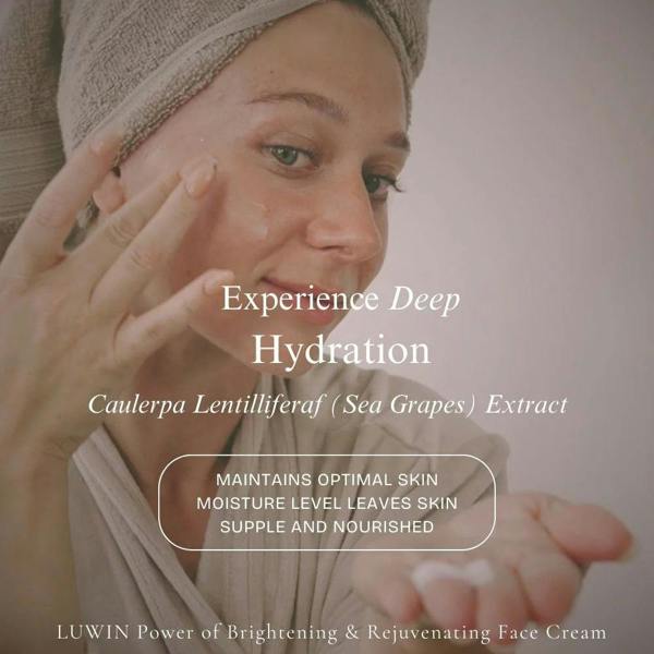 LUWIN Skincare Power of Brightening & Rejuvenating Face Cream – Hyperpigmentation Cream for Dark Spots | LUWIN