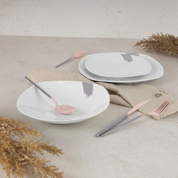 18 pcs dinnerware Berlinger Haus BH10202 Taupe