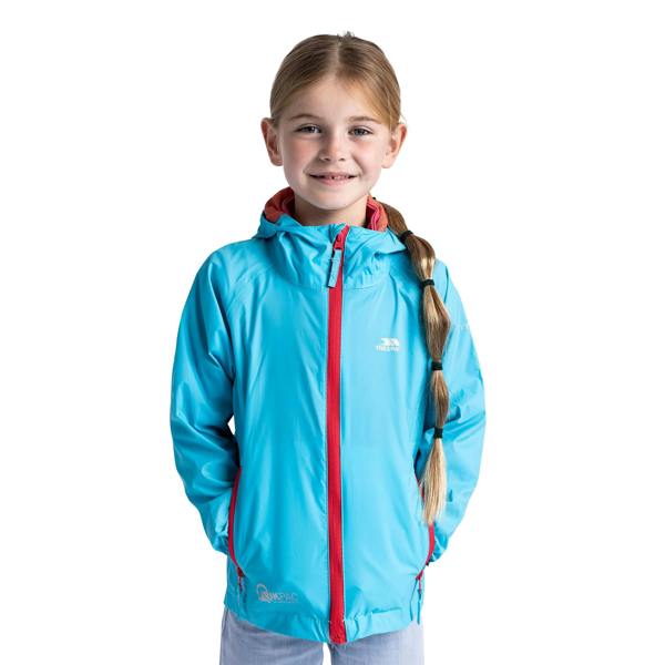 Trespass Childrens/Kids Qikpac Waterproof Packaway Jacket - Aquatic - 