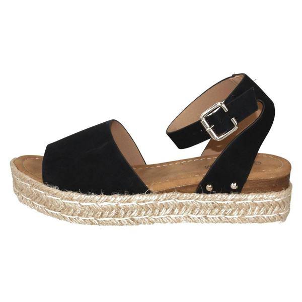 Savannah Ladies Savannah Wedge Mule Wide Fit Sandals F12039