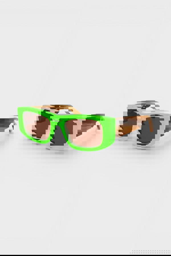 Off-White Lucio Sunglasses Green Brown