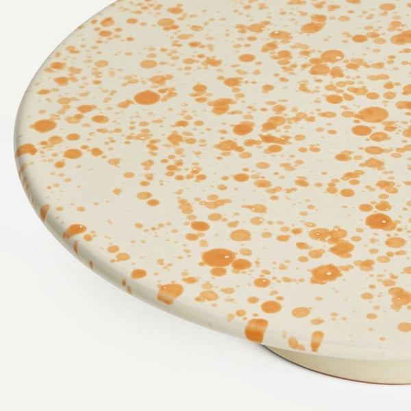 Hot Pottery Cake Stand Burnt Orange