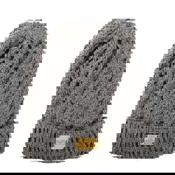 Aran Cable Knit Beanie Hat Aran Cable Knit Beanie Hat | Traditional Honeycomb Design