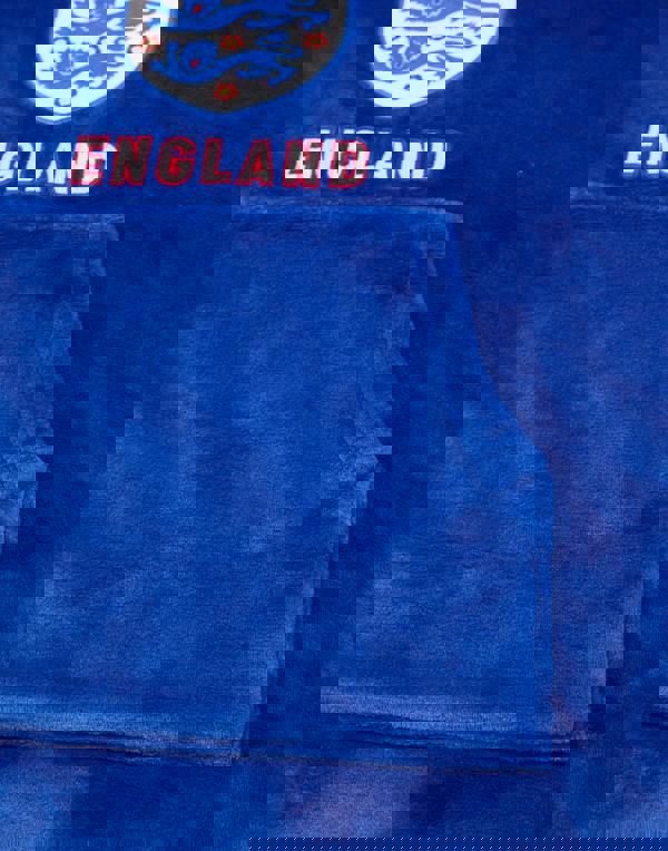 England Mens Blue Logo Blanket Hoodie (One Size)