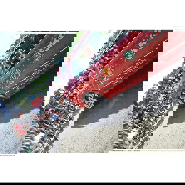King of Mountains Multifunctional Scarf RUFFNEK® Red/White