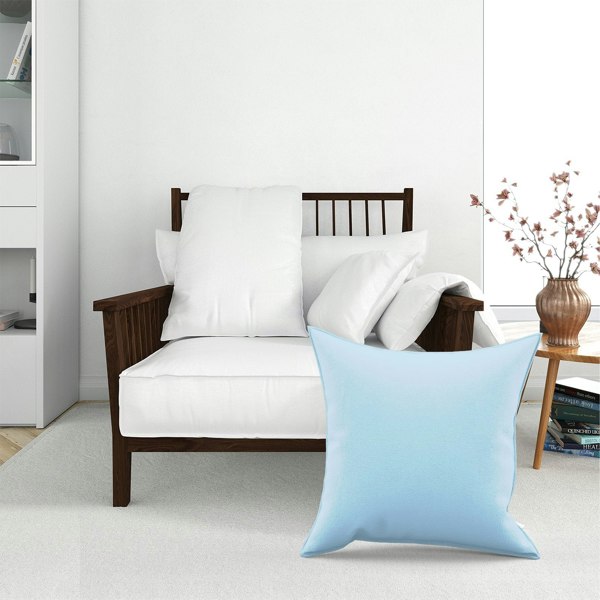 Warren Reed Pale Cornflour Blue Floor Cushion