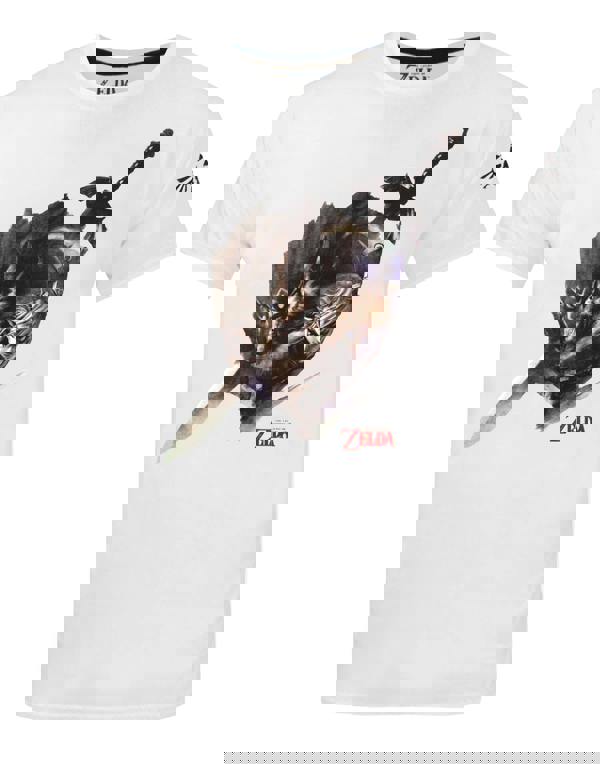 Nintendo Mens White Zelda Short Sleeve Long Leg Pyjama Set