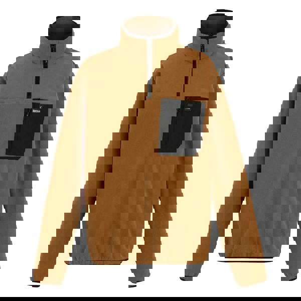 Regatta Mens Frankie Half Zip Fleece Top - Glazed Ginger