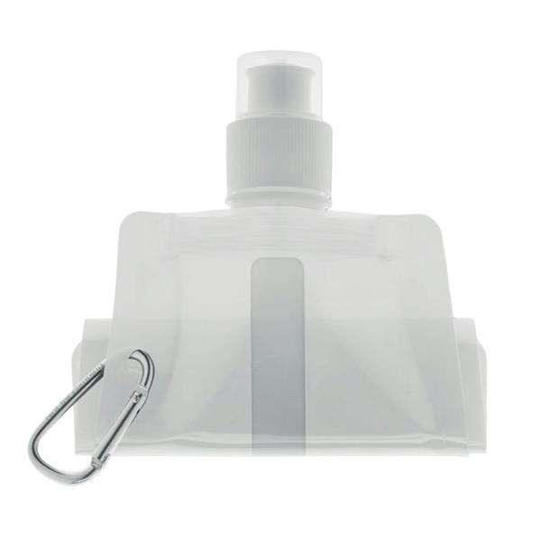 MidOcean Gates Plain Foldable 480ml Water Bottle - White - 