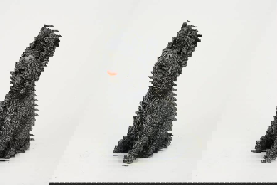 Small Westie Terrier Stone cast Dog Ornament