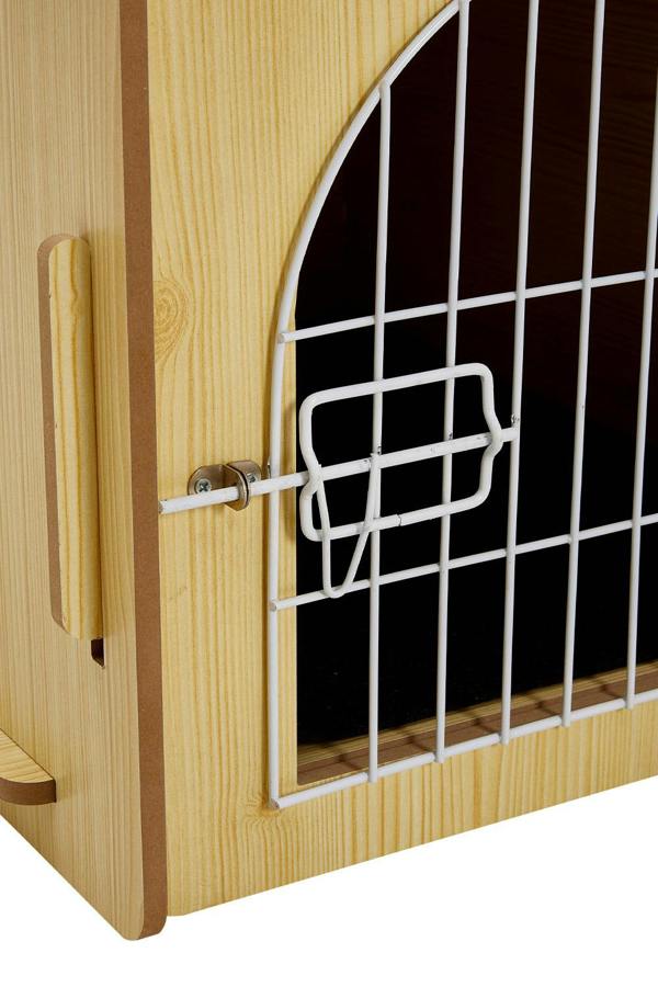 Living and Home Wooden Pet House with Iron Door and Dog House