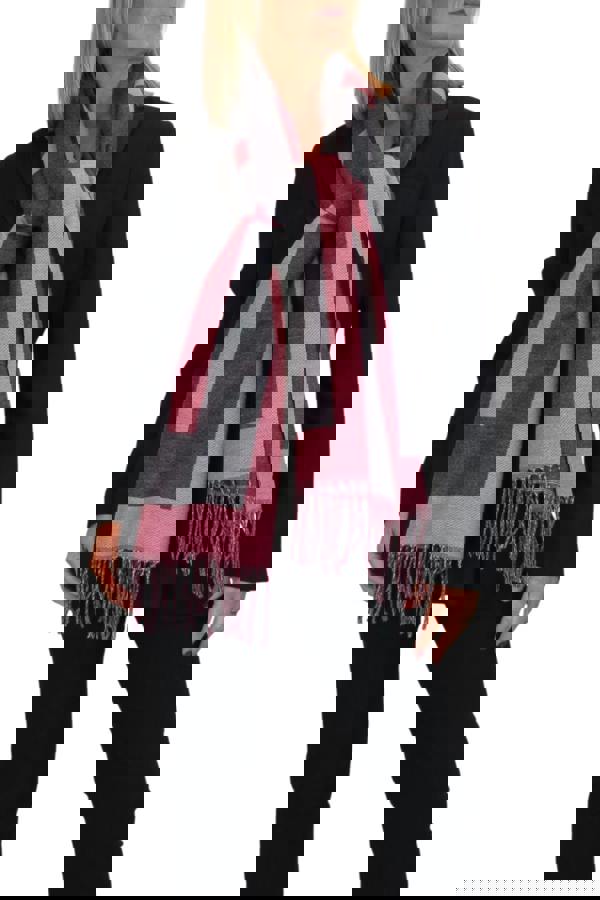 Paulo Due Oversized Wool Blend Pashmina Shawl Scarf