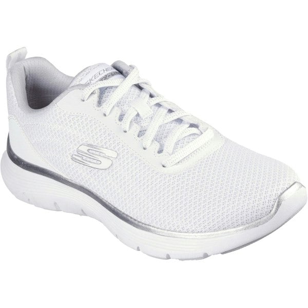 Skechers Flex Appeal 5.0 Uptake Women's Trainers in White/Silver