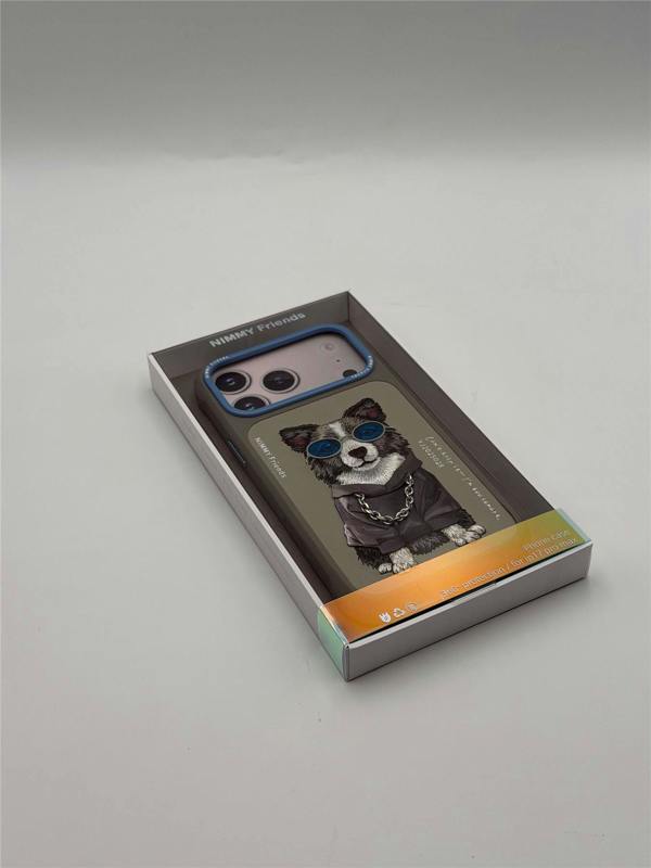 Nimmy Friends Nimmy Glasses Cool Dog Case with MagSafe for iPhone 17 Pro Max 6.9" Grey Blue - N-YJ-IP17-PRO-MAX-028