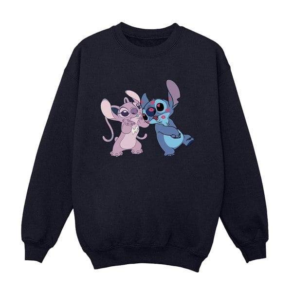 Disney Boys Lilo & Stitch Kisses Sweatshirt - Navy Blue