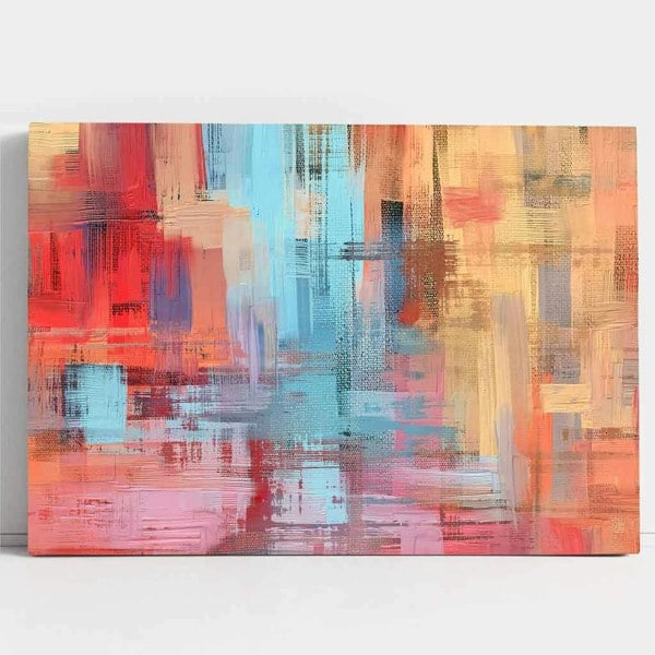 Artze Wall Art Abstract Art Print of Painting 'Summer Vacation" Canvas