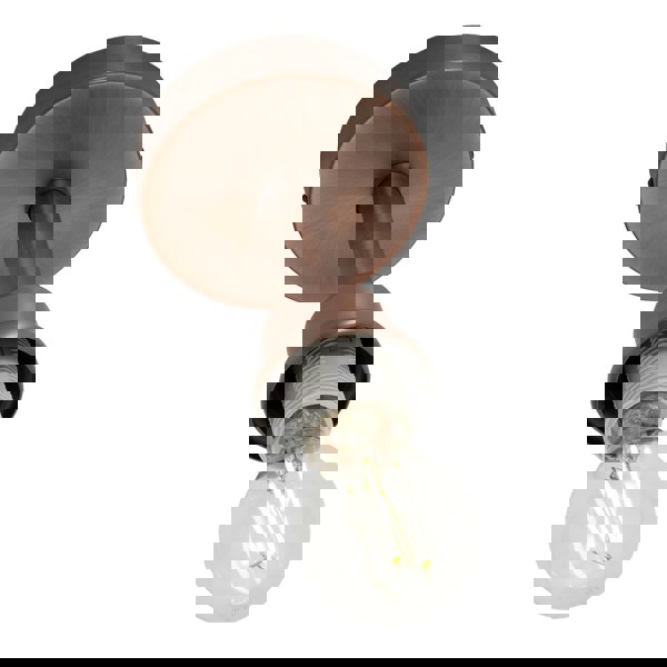 Contemporary Designer Short Semi Flush Antique Copper Ceiling Light Image 3