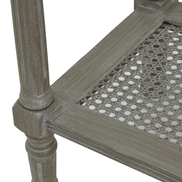 Wyld Haus Laurelbrook Console Table Rattan Bottom Shelf