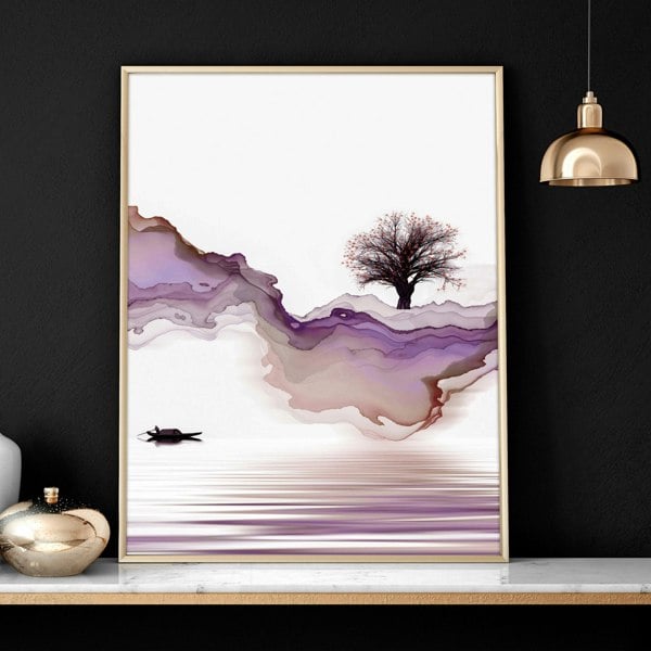 Wall hanging Japanese | set of 3 living room wall art