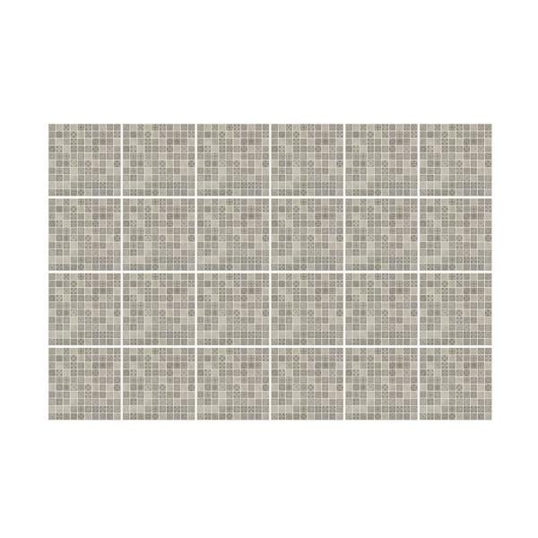 WALPLUS WT1596 - Limestone Antique Azulejo Mosaic Wall Tile Sticker Set - 15 x 15 cm (6 x 6 in) - 24 pcs