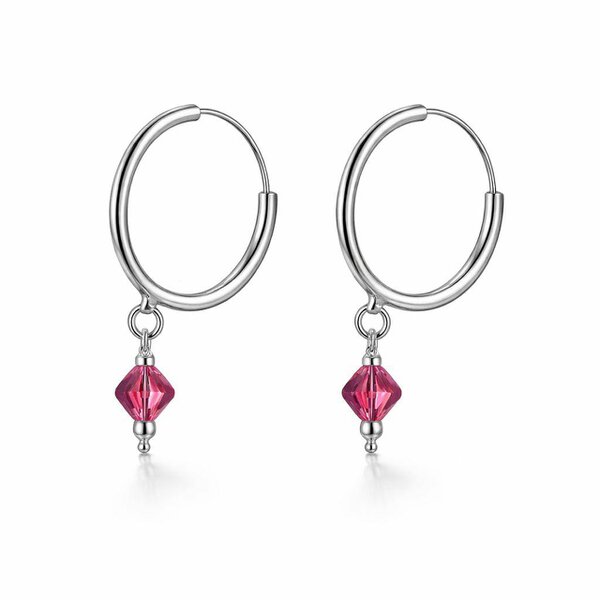 The Colourful Aura Pure Silver Bali Asian Tiny Lightweight Dainty Unisex Hoop Earring