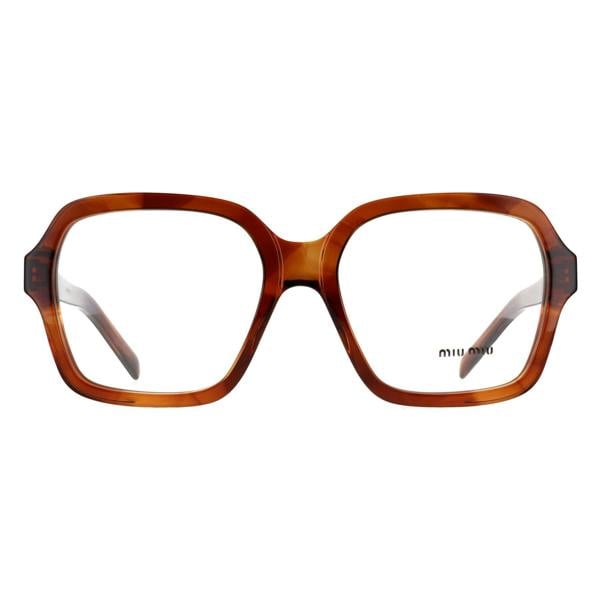 Miu Miu Glasses Frames MU03YV 26E1O1 Striped Tobacco Women