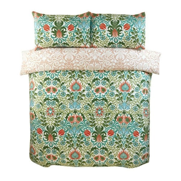HomeSpace Direct Heritage Flora Multi Duvet Cover Set