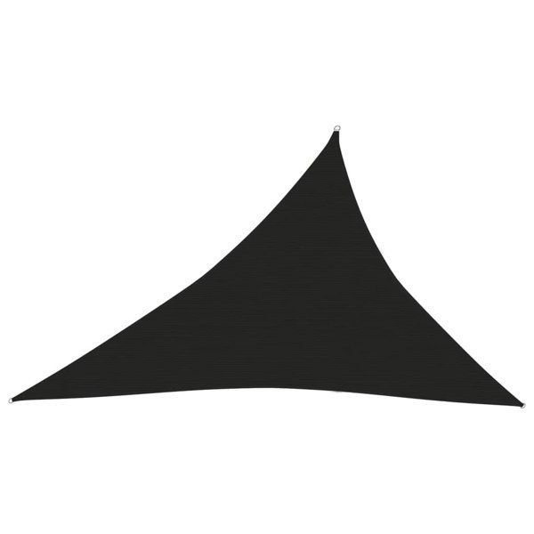 Berkfield Sunshade Sail 160 g/m�__ Black 3x4x5 m HDPE
