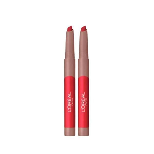 2 x L'Oreal Infallible Matte Lip Crayon - 505 Little Chili