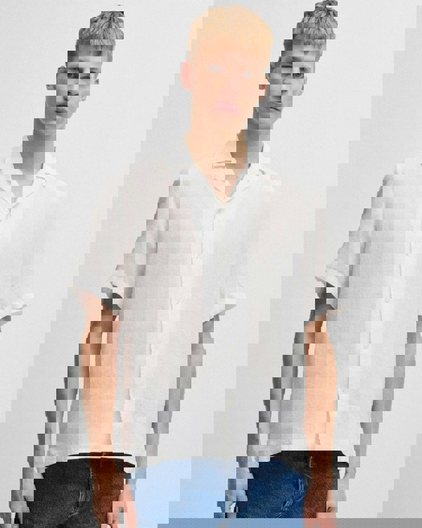 BOSS Orange BOSS Orange Rayer Mens Short Sleeve Linen Shirt