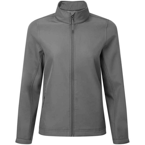 Premier Womens/Ladies Windchecker Soft Shell Jacket - Dark Grey - 