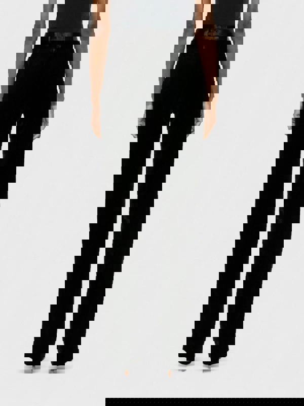 Palm Angels Velvet Tailored Trousers Black - Womens