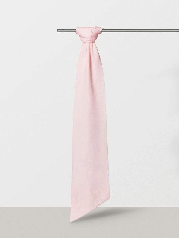 Serran London Pink Merino Slant Scarf
