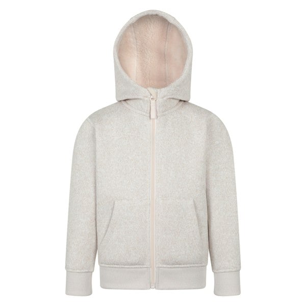 Mountain Warehouse Kids Nevis Faux Fur Lined Hoodie - Light Beige