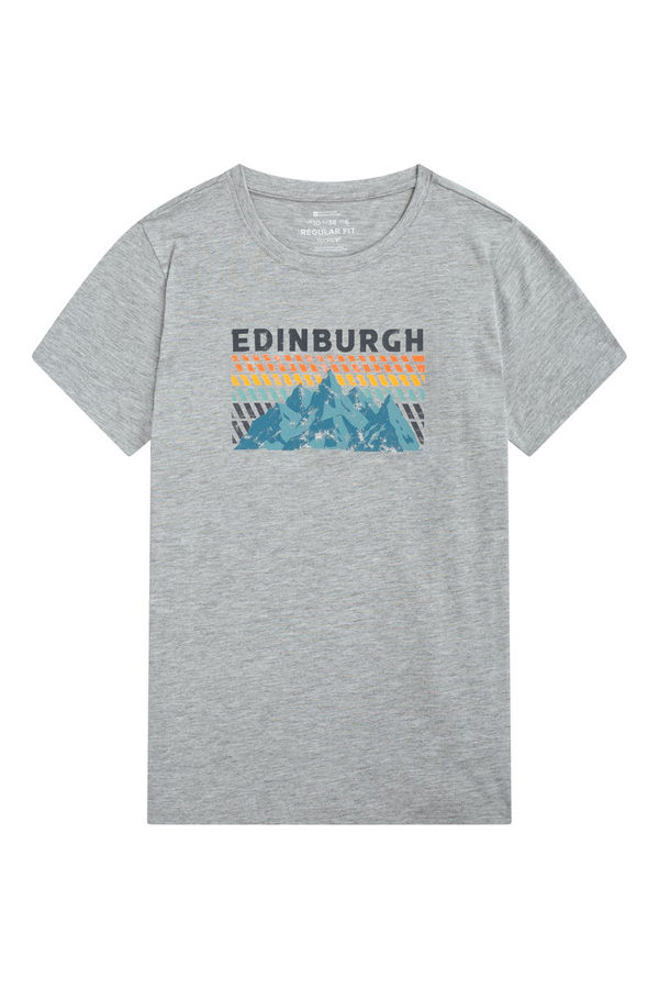 Mountain Warehouse Women´s Edinburgh Lightweight Relaxed Fit Short-Sleeved T-Shirt - Grey